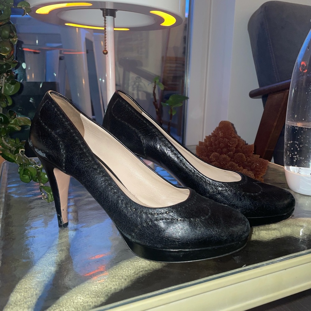 Prada 3 inch black heels